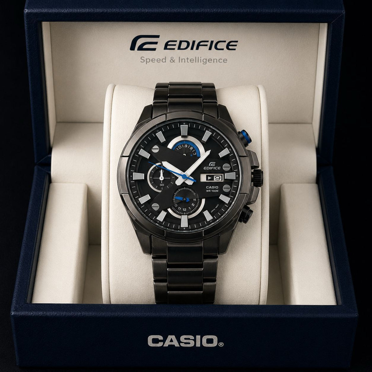 Casio Edifice Men's Premium Stainless Steel Chronograph Watch