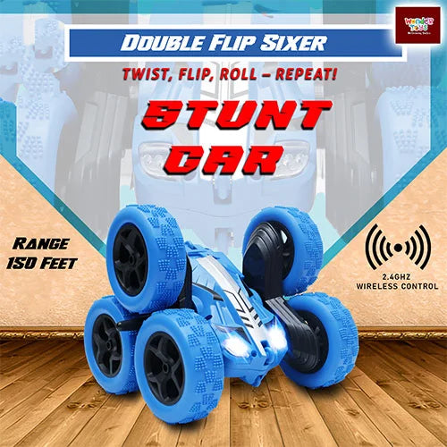 RC Six Wheel Double Flip Stunt Car