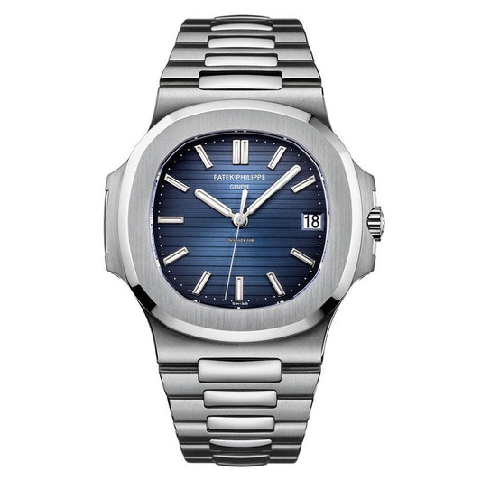 Patek Philippe Black Silver Metal Belt Men's Watch