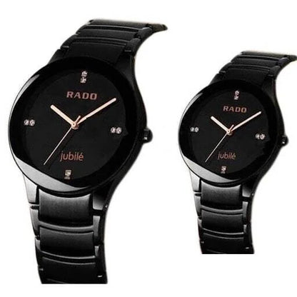 Rado Black Color Luxury Watch For Men With Black Color Stainless Steel Strap
