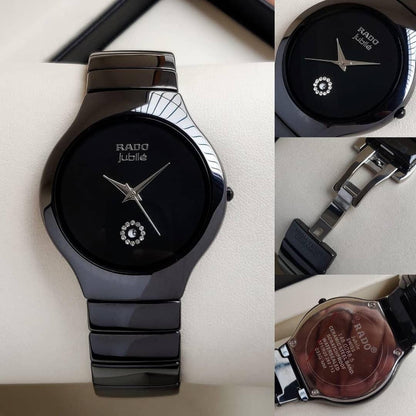 Rado Mens Stylish Chain Watch In Black