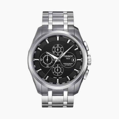 Tissot Silver Metal Belt Chronograph Automatic Men's Watch