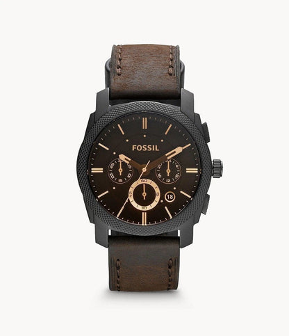 Fossil Chronograph Brown Leather Belt Men's Watch