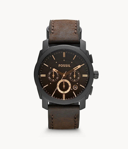 Fossil Chronograph Brown Leather Belt Men's Watch