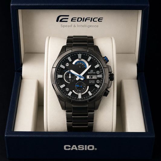 Casio Edifice Men's Premium Stainless Steel Chronograph Watch