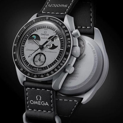 Omega Swatch Moon Grey Women's Watch