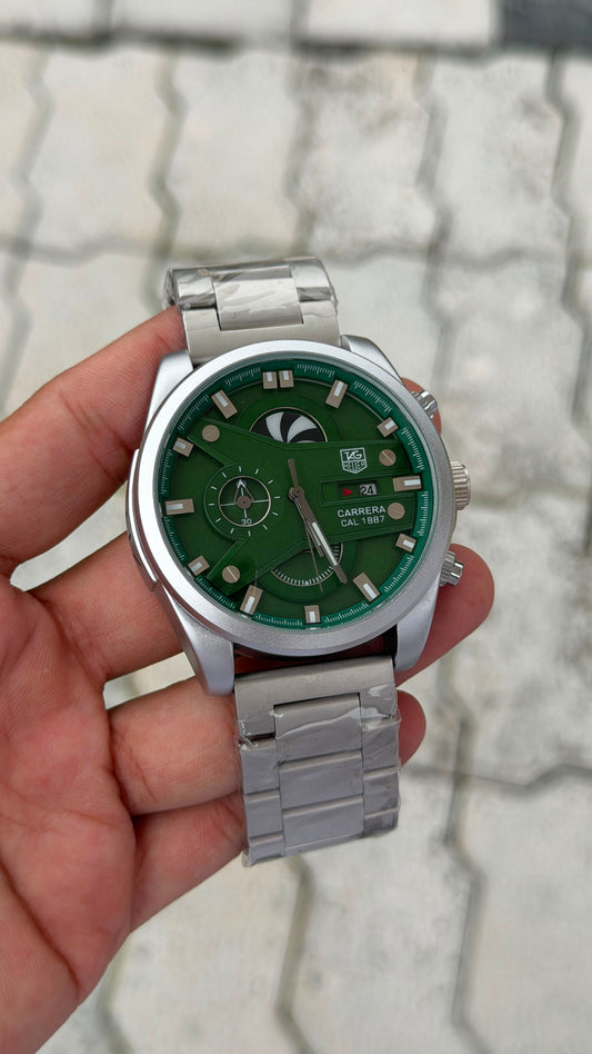 Tag Heuer Grand Carrera CR7 Green Dial Men's Watch