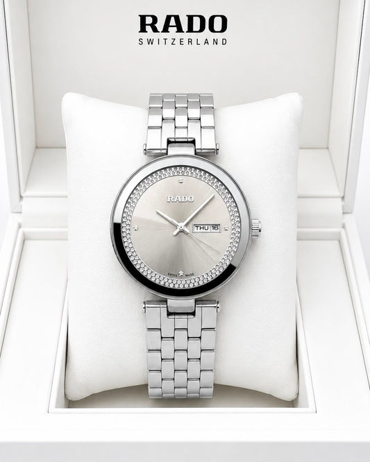 Rado Silver Dial Stainless Steel Analog Watch
