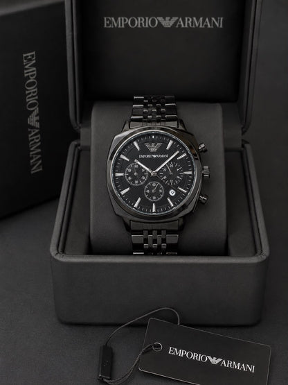 Emporio Armani Black Chronograph Watch