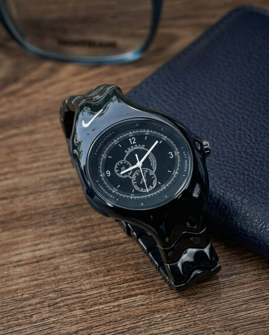 Nike Full Black Chronograph Stainless Steel Watch