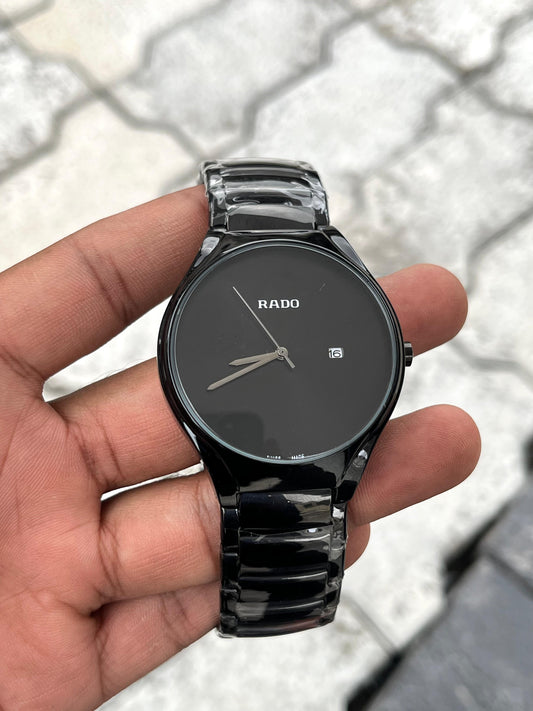 Rado Black Dial Silver Hands Watch
