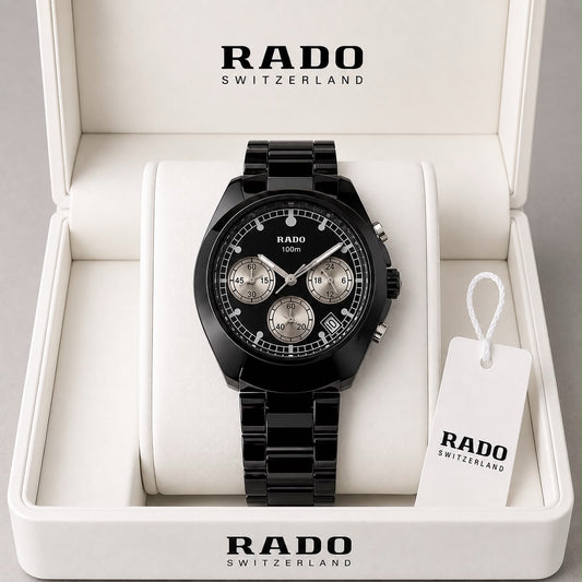 RADO Black Ceramic Chronograph Watch