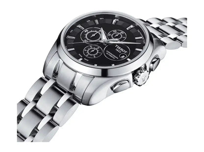 Tissot Silver Metal Belt Chronograph Automatic Men's Watch